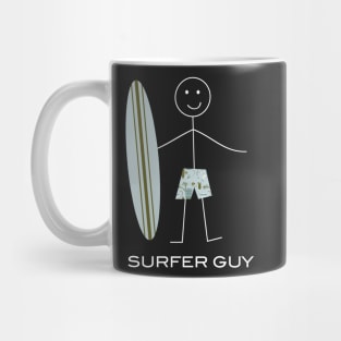 Funny Mens Surfing Design Mug